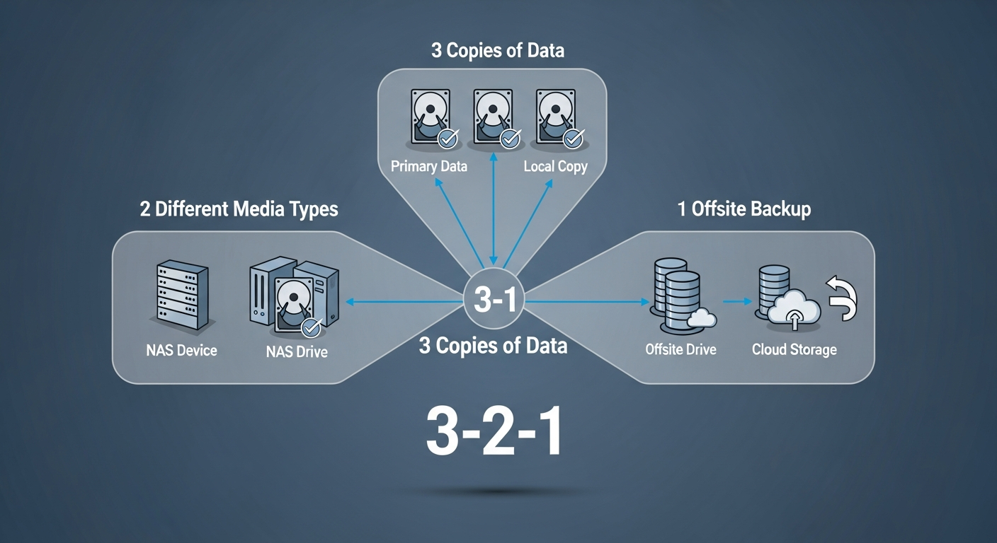 The 3-2-1 Backup Rule and How I Implement It