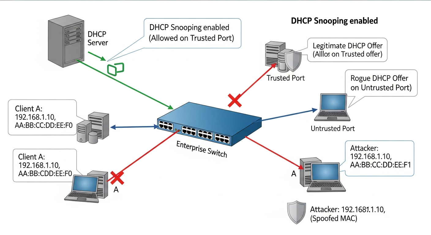 DHCP Snooping and Dynamic ARP Inspection: Layer 2 Security