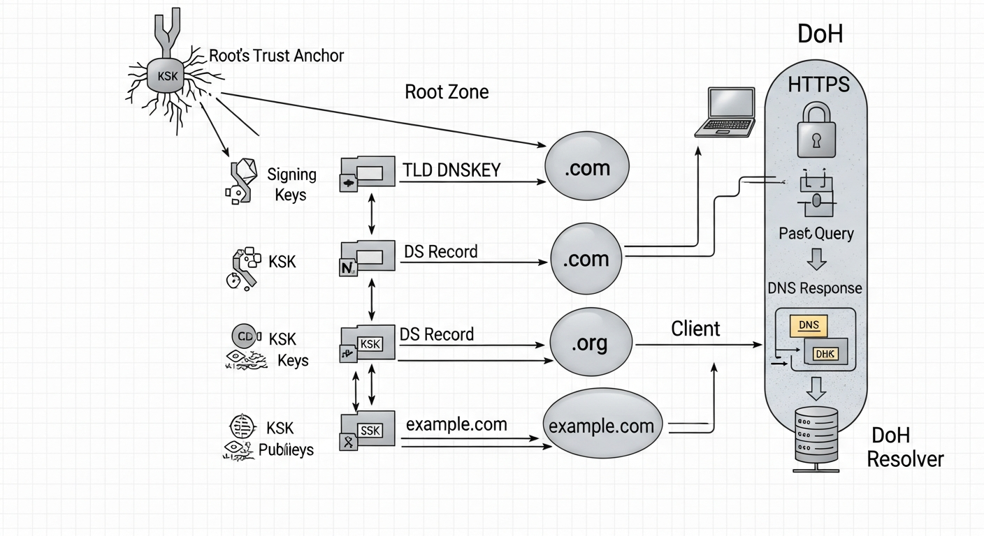 DNS Security: DNSSEC, DoH, and Protecting Name Resolution