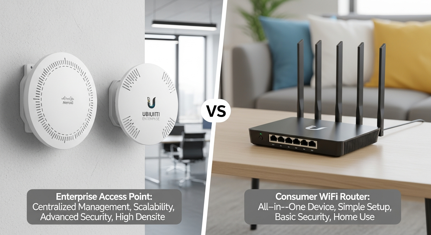 Enterprise WiFi vs Consumer Grade: What Actually Differs