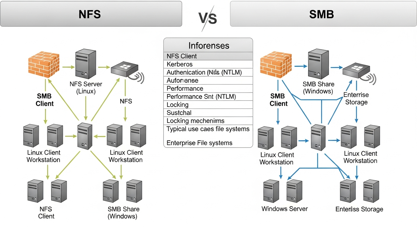NFS vs SMB: Choosing the Right Network Filesystem